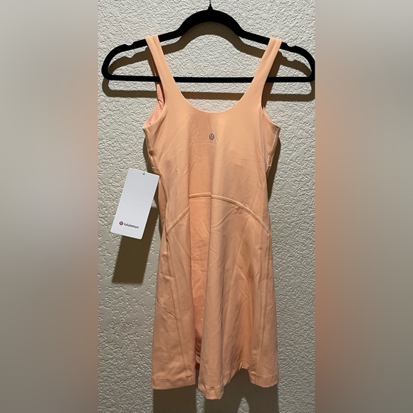 NEW Lululemon Align Dress Peach Bellini Built in Shorts Butterly Soft Size 2 - Picture 8 of 11